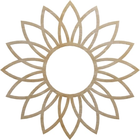 Ekena Millwork Daisy Wood Fretwork Pierced Ceiling Medallion, Hickory, 30"OD x 10 1/2"ID x 1/4"T CMWP30X30X0250DAHI